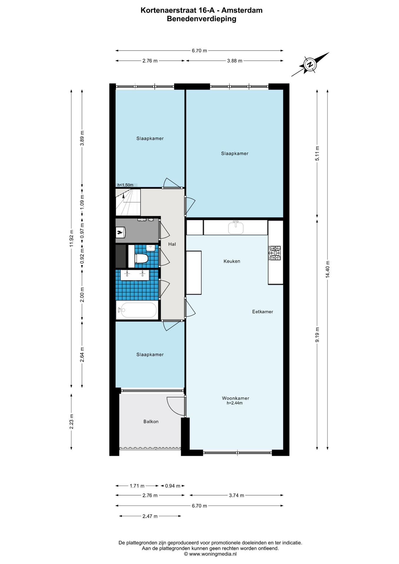 LEUK EN GOED INGEDEELD 4 KAMER APPARTEMENT VAN 94 M2 MET LIFT, BERGINGS EN EEN RUIM BALKON